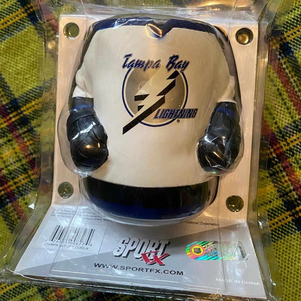 New in package Tampa Bay Lightning hockey jersey drink holder koozie